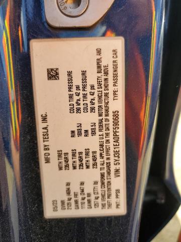 2023 TESLA MODEL 3 - 5YJ3E1EA0PF590685