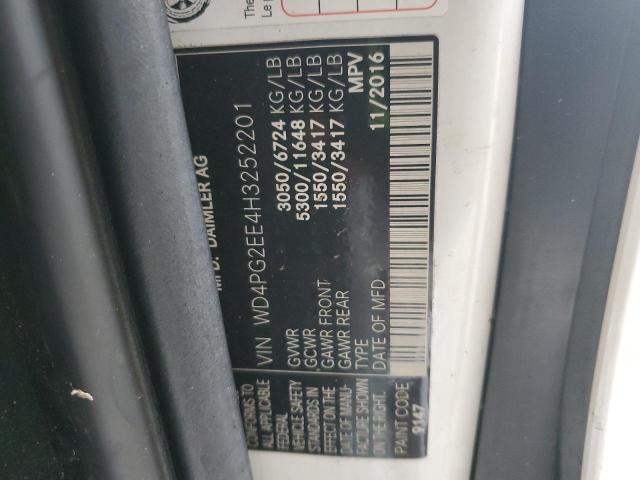 2017 MERCEDES-BENZ METRIS - WD4PG2EE4H3252201