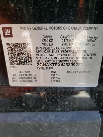 2018 CHEVROLET EQUINOX LT - 2GNAXTEX4J6309221