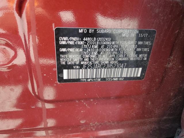 2018 SUBARU FORESTER 2 - JF2SJARC2JH523047