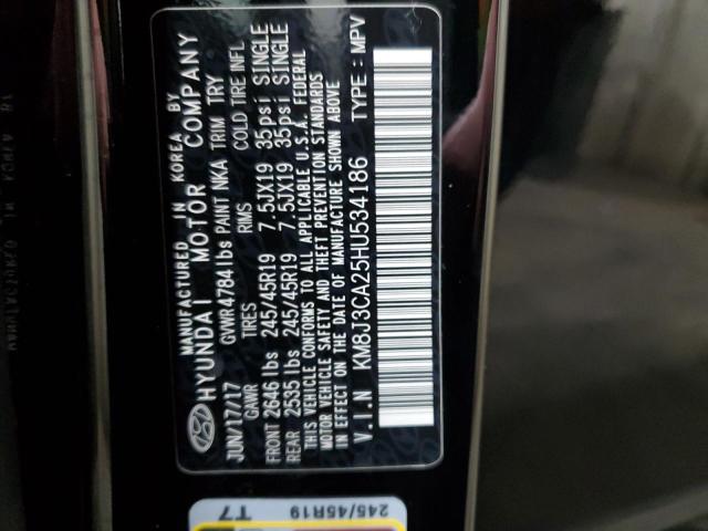 2017 HYUNDAI TUCSON LIM - KM8J3CA25HU534186
