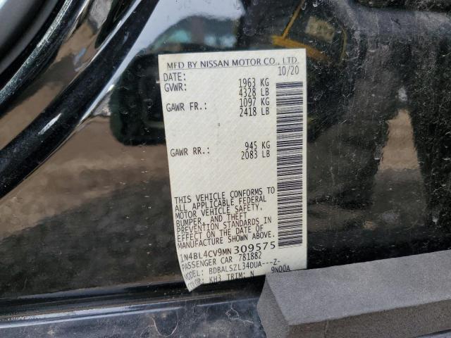 2021 NISSAN ALTIMA SR - 1N4BL4CV9MN309575