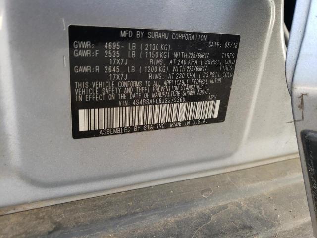 2018 SUBARU OUTBACK 2. - 4S4BSAFC6J3379365