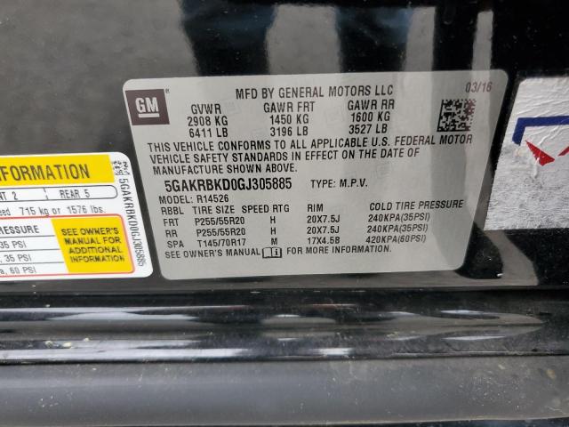 2016 BUICK ENCLAVE - 5GAKRBKD0GJ305885