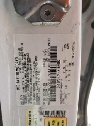 2017 FORD FUSION SE - 3FA6P0H74HR163002