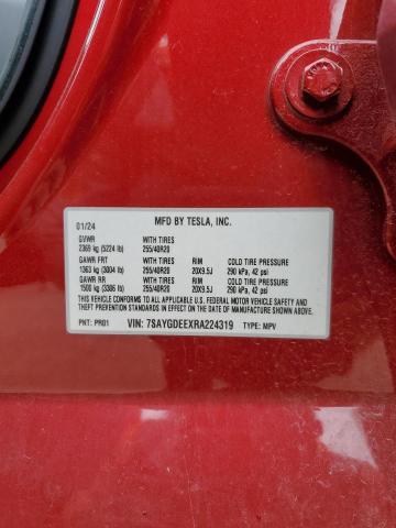 2024 TESLA MODEL Y - 7SAYGDEEXRA224319