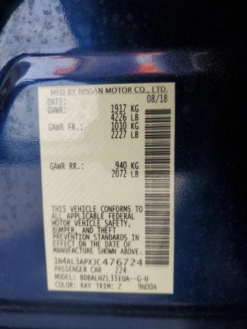 2018 NISSAN ALTIMA 2.5 - 1N4AL3APXJC476724