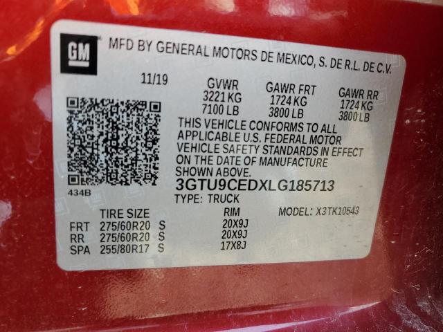 2020 GMC SIERRA K15 - 3GTU9CEDXLG185713