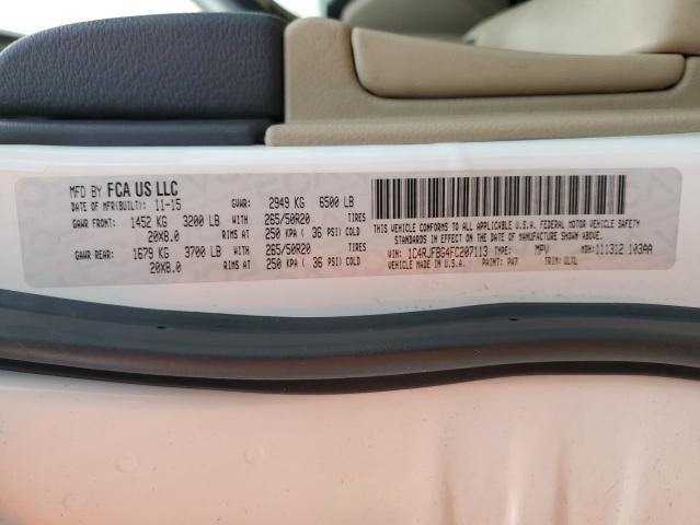 2015 JEEP GRAND CHER - 1C4RJFBG4FC207113