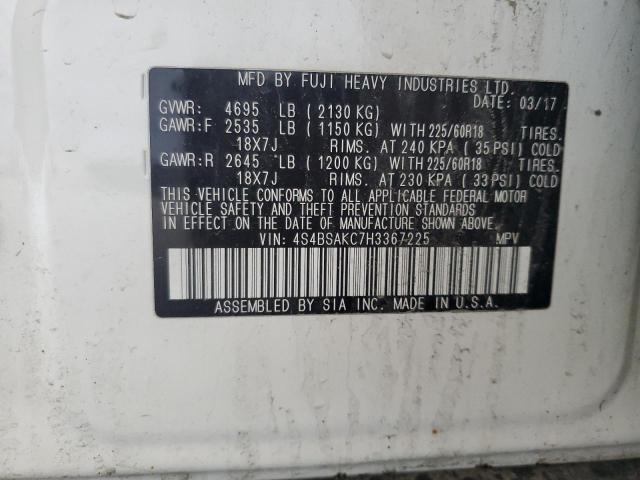 2017 SUBARU OUTBACK 2. - 4S4BSAKC7H3367225