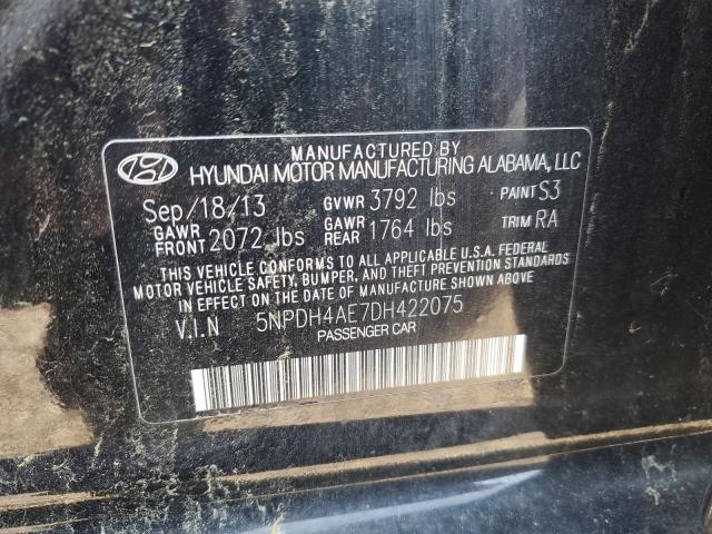 2013 HYUNDAI ELANTRA GL - 5NPDH4AE7DH422075