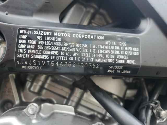 2006 SUZUKI SV1000 SK3 JS1VT54A262100752