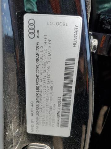2016 AUDI A3 PREMIUM WAUA7GFF6G1103364