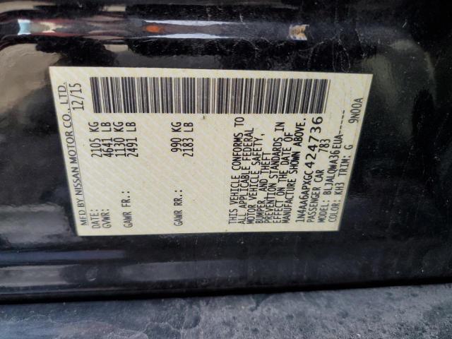 2016 NISSAN MAXIMA 1N4AA6APXGC424736
