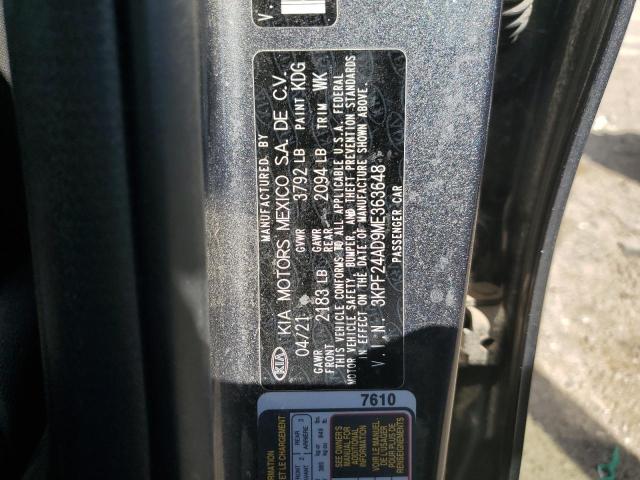 2021 KIA FORTE FE - 3KPF24AD9ME363648