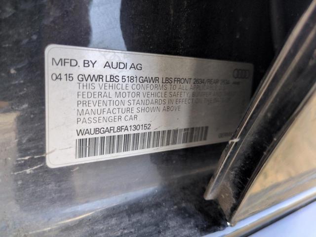 2015 AUDI S4 PREMIUM - WAUBGAFL8FA130152