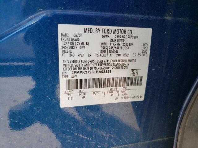 2020 FORD EDGE SEL - 2FMPK3J98LBA93338