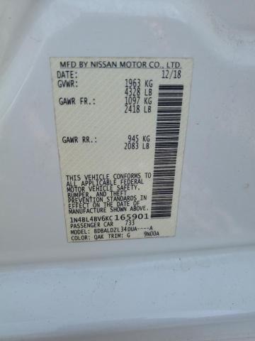 2019 NISSAN ALTIMA S - 1N4BL4BV6KC165901