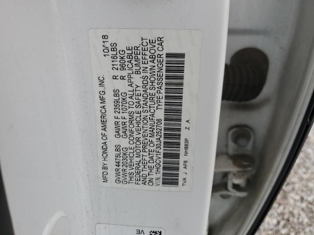 2018 HONDA ACCORD SPO - 1HGCV1F30JA252706