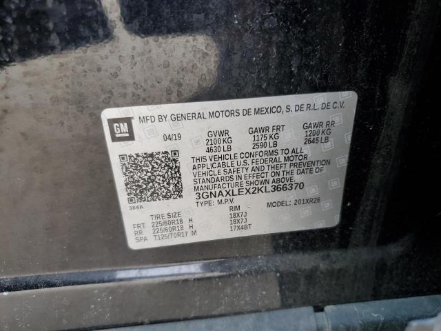 2019 CHEVROLET EQUINOX LT - 3GNAXLEX2KL366370