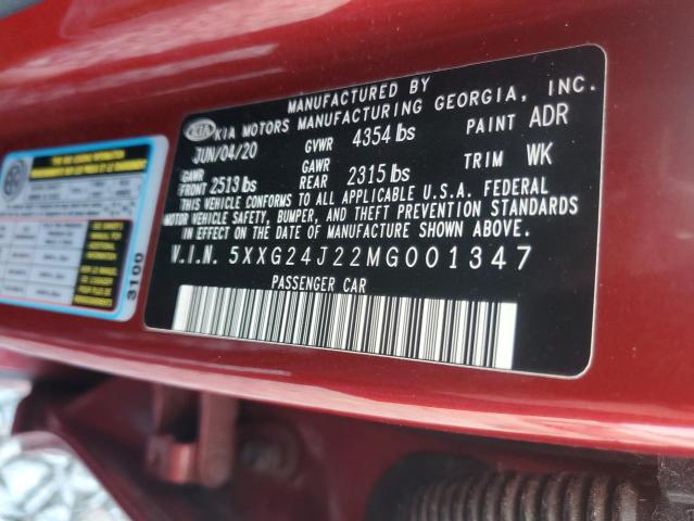 2021 KIA K5 LX 5XXG24J22MG001347