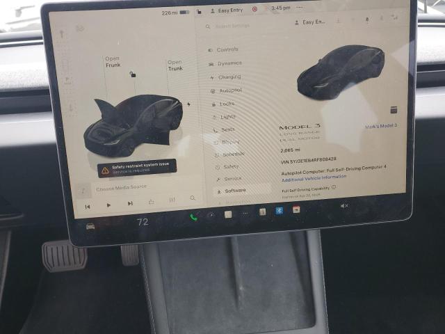2024 TESLA MODEL 3 5YJ3E1EB4RF808428
