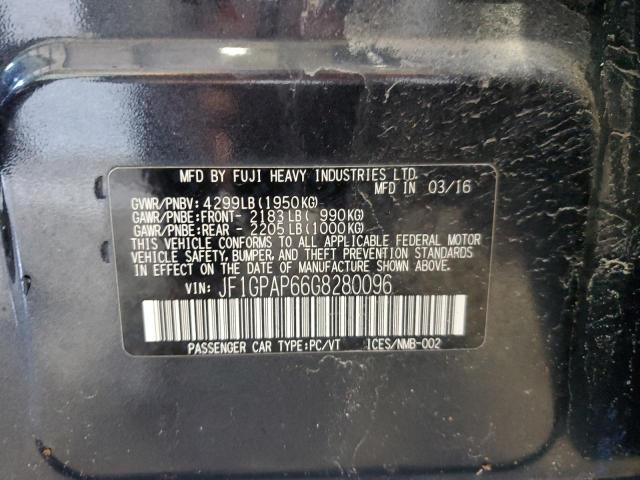 2016 SUBARU IMPREZA SP JF1GPAP66G8280096