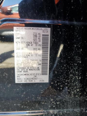 2019 NISSAN PATHFINDER - 5N1DR2MM3KC635355