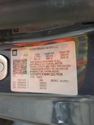 2019 CHEVROLET COLORADO L - 1GCHTCEN4K1117934