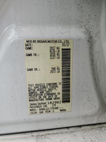 2017 NISSAN ALTIMA 2.5 - 1N4AL3APXHC182962
