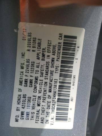 2017 HONDA ACCORD LX - 1HGCR2F34HA138163