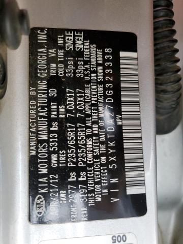 2013 KIA SORENTO LX - 5XYKTDA27DG323338