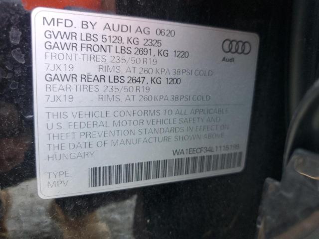 2020 AUDI Q3 PREMIUM WA1EECF34L1115199