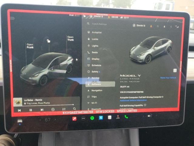 2021 TESLA MODEL Y - 5YJYGAEE1MF188768