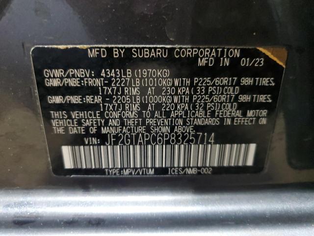 2023 SUBARU CROSSTREK - JF2GTAPC6P8325714