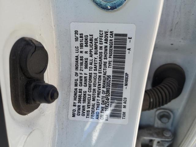 2021 HONDA INSIGHT EX - 19XZE4F53ME005256