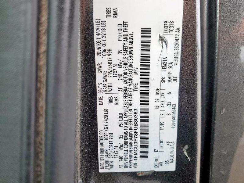 2015 FORD ESCAPE S - 1FMCU0F78FUB80363