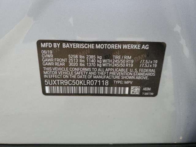 2019 BMW X3 XDRIVE3 - 5UXTR9C50KLR07118