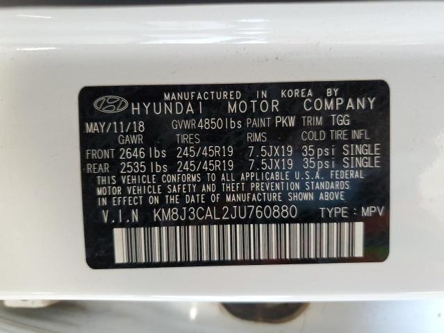2018 HYUNDAI TUCSON SPO - KM8J3CAL2JU760880