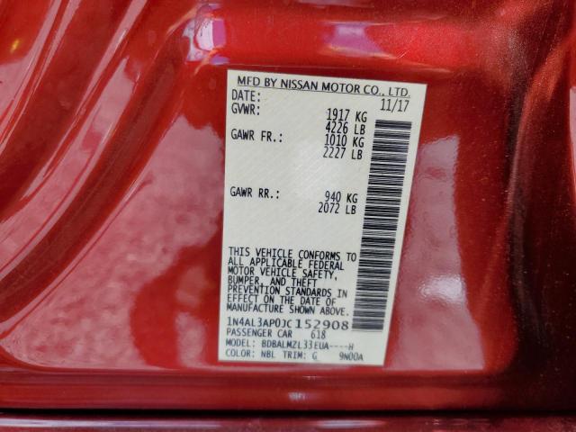 2018 NISSAN ALTIMA 2.5 - 1N4AL3AP0JC152908