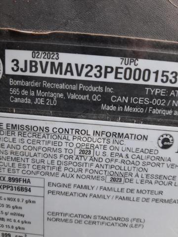 2023 CAN-AM MAVERICK X - 3JBVMAV23PE000153