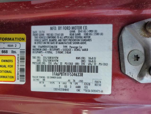 2015 FORD MUSTANG - 1FA6P8TH1F5346338