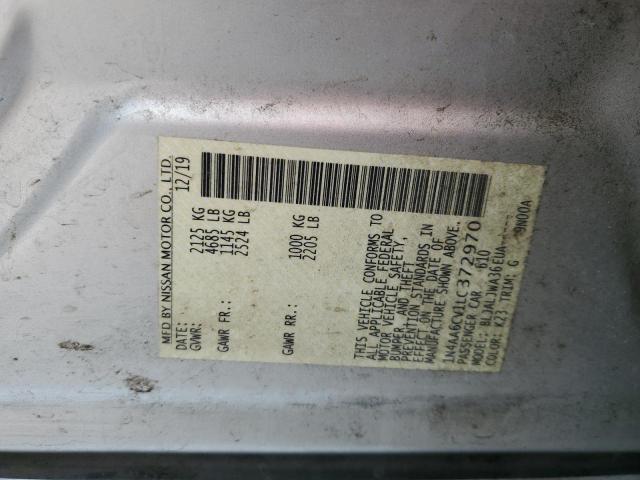 2020 NISSAN MAXIMA SV - 1N4AA6CV1LC372970