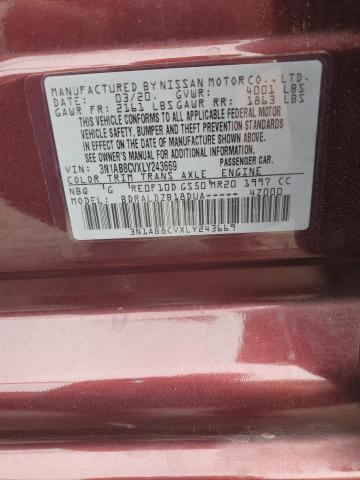 2020 NISSAN SENTRA SV - 3N1AB8CVXLY243669