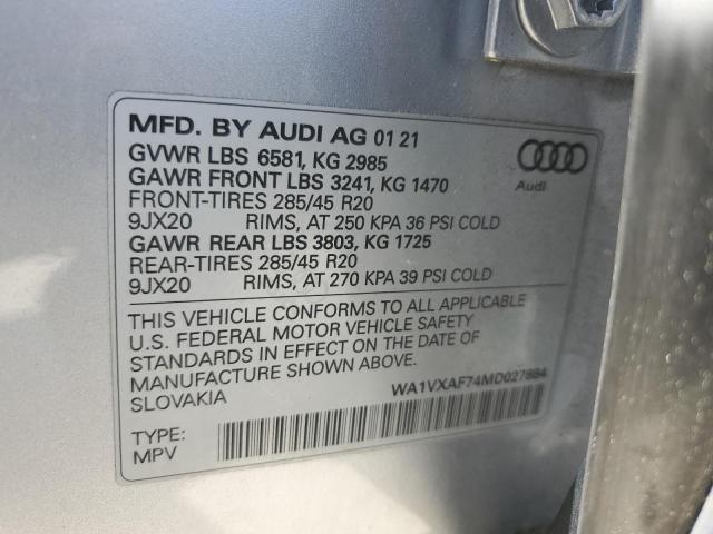 2021 AUDI Q7 PRESTIG - WA1VXAF74MD027884