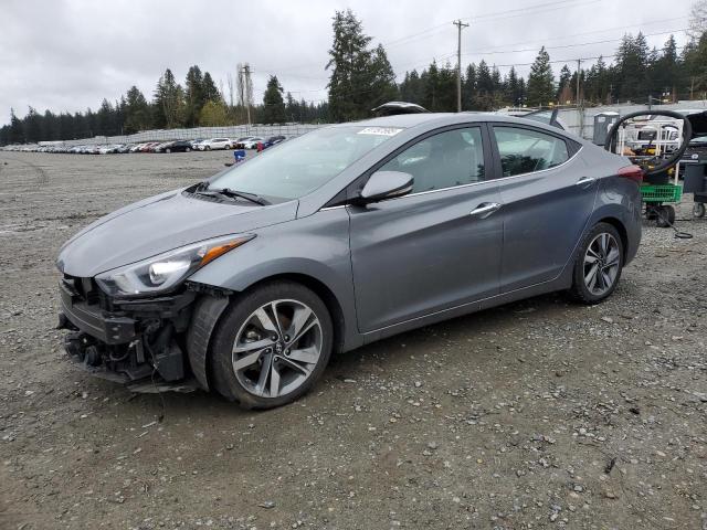 HYUNDAI ELANTRA SE 2016 gray  gas KMHDH4AE0GU597080 photo #1