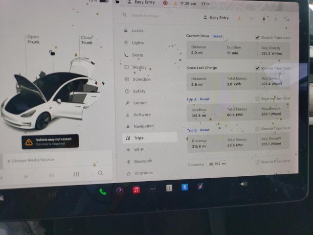 2022 TESLA MISC PARTS 5YJ3E1EA2NF114192