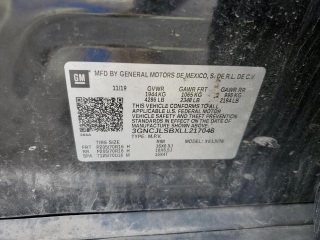 2020 CHEVROLET TRAX 1LT 3GNCJLSBXLL217046