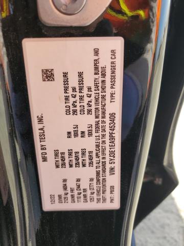 2023 TESLA MODEL 3 - 5YJ3E1EA9PF453406
