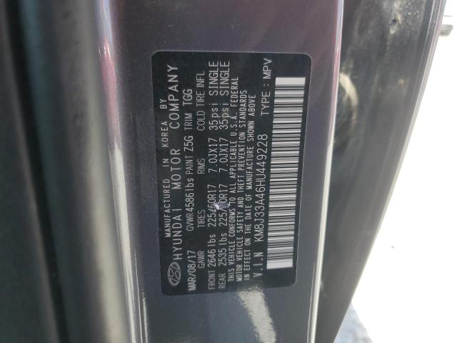 2017 HYUNDAI TUCSON LIM - KM8J33A46HU449228